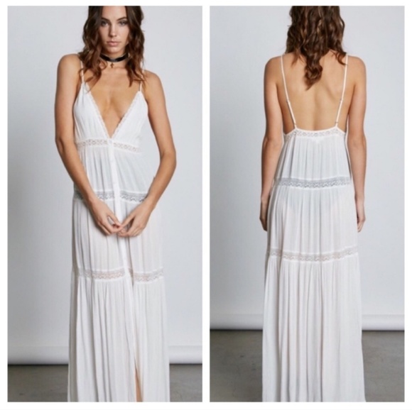 V-neck Strappy Maxi - Picture 2 of 4